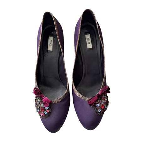 prada embellished satin pumps|prada pumps and ballerinas.